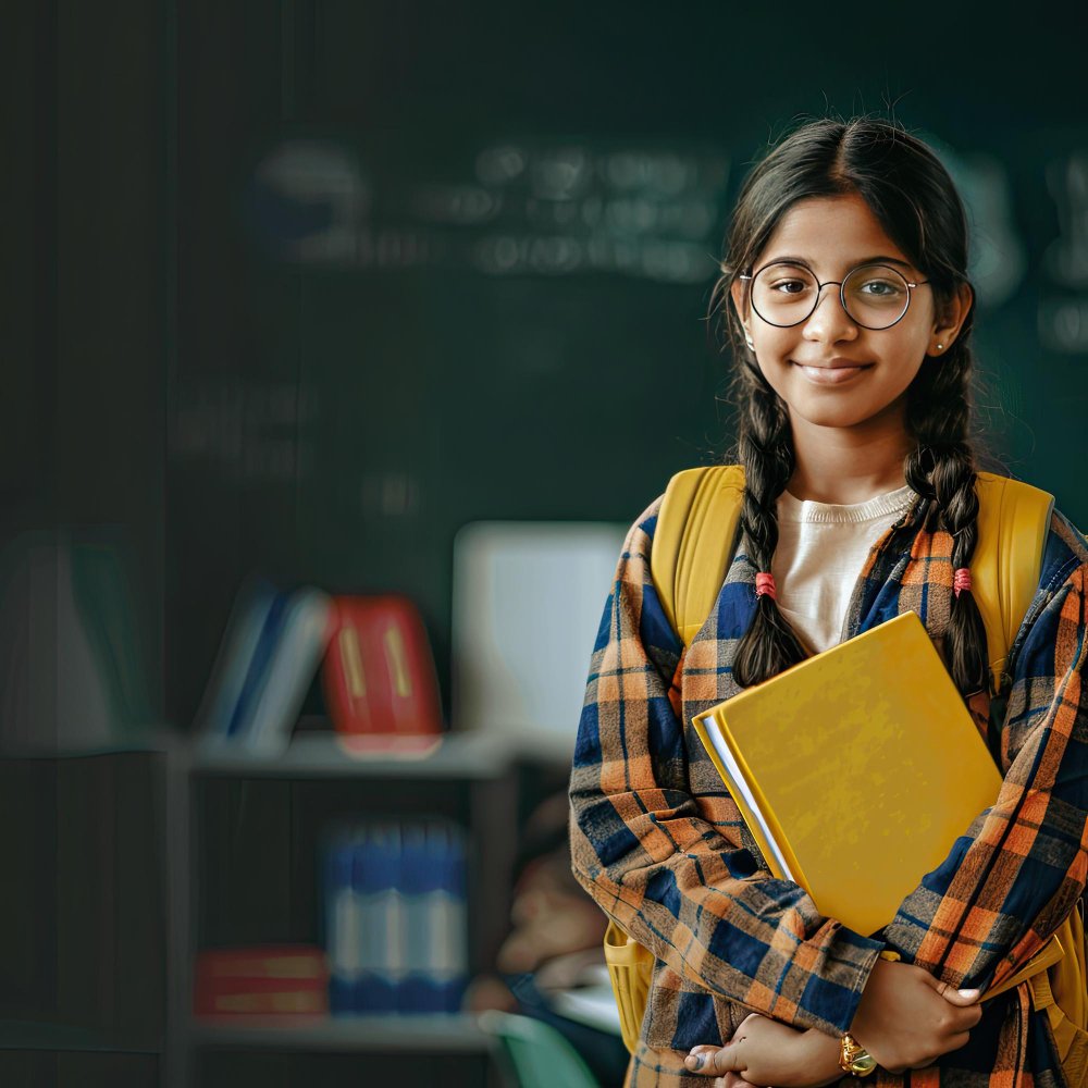 Students solving questions with a teacher observing